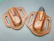 Leather pancake sheath for Benchmade Griptilian or mini Griptilian or Bugout .