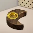 Moon Censer Incense Cone Holder Cone Burner Furnace Furnishings Gift Wooden