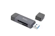 hoco HB45 Spirit 2-in-1 USB / Type-C 3.0 card reader - metal gray
