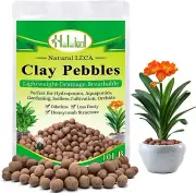 10LB Leca Clay Pebbles for Hydroponics, 4mm-16mm Hydroton Balls, Indoor Plants,