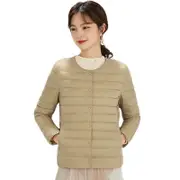 Nevenka Womens Down Jacket Packable Lightweight Two Wear Waterproof Coat-Camel
