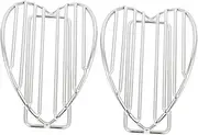 BRIGHTFUFU 2pcs Burrito Stand Tortillas Taco Holders for Party Taco Rack Holder Stand Single Taco Holder Individual Taco Holders Metal Taco Holders Taco Holder for Oven Silver Stainless Steel