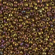 Miyuki Round Seed Beads Size 8/0 Metallic Gold Iris 22 Gram Tube