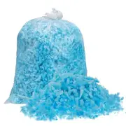 Shredded Memory Foam Filling, 5 Pounds Bean Bag Filler Foam - Blue