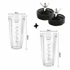 Blender Replacement Accessories Blade Cup Lid fit for Nutri Ninja Auto IQ Bullet