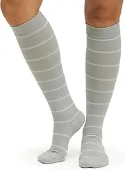 [Comrad] Knee High Compression Socks for Wide Calf - Thin, Breathable Premium Support Socks for Pregnancy, Athletes & More