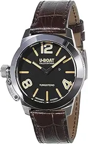 [U-Boat] classico Unisex Analog Swiss automatic Watch with Crocodile leather bracelet 9002