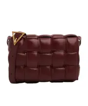 PADDED CASSETTE shoulder bag One size wine red