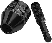 Drill Chuck Keyless Screwdriver Impact Driver Adaptor Electric Micro Motor Clamp Mini Chuck Fixture Hex Shank Drill Bits Adapter Chuck(0.3-6.5mm)