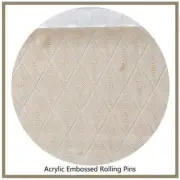 1pcs Diamond Swirls Acrylic Roller Polymer Clay Modeling Texture Rolling