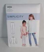 Simplicity 9054 Oversized Shirts & Knit Leggings Pattern Child 3-6 Uncut
