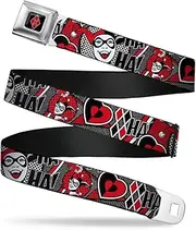 [Buckle-Down] Seatbelt Buckle Belt, Harley Quinn Poses, HAHAHA!, Diamonds and Hearts Halftone