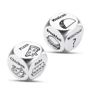2 PCS Food Dice Decider, Valentines Day Gifts for Wife Husband, Food Decision