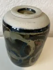 Studio Pottery Jar With Lid
