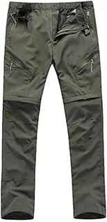 [sandbank] Mens Convertible Hiking Pants Outdoor Cargo Quick Dry Zip Off Lightweight Fishing Pants with Multi Pocket