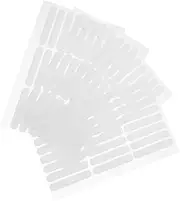 HONMEET 4Sheets Crystal Adhesive Tape for Nail Display Double Sided Transparent Strip Tape No Cut Easy to Use for Nail Art Showcase for Salons and Personal Use