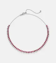 [Kamyen] Kamyen 18kt white gold choker with rubies One Size gold