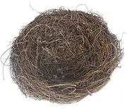 BUGUUYO 5pcs Rattan Bird Nest Decor Creative Easter Vine Nest Ornament for Home Party and Photography Props for DIY Micro Landscapes