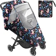 LHLZNB Universal Rain Cover for Pushchair，Baby Stroller Rain Cover with Nylon Waterproof Zipper, rain Cover for pram, Pushchair Rain Cover Universal Pram Rain Cover Fit Most Prams Strollers