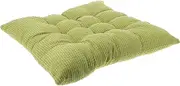 iplusmile 1Pc Light Green Square Corduroy Seat Cushion Thickened Tatami Chair Pad for Home Office and Dorm Use and Comfortable Decorative Mat