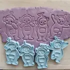 Cookie Cutter And Stamps Embossers For Sugar Cookie "Teletubbies" Inspired