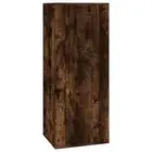 Wall-Mounted Wooden Cabinet TV Storage Unit Shelf Rack Bookcase Cupboard Oak