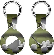 1PCS for Golf Air Tag Holder Case Waterproof & Shockproof Anti-Scratch Protective Air Tag Cover with Keychain Ring Silicone Tags Holders for Luggage, Backpack, Keys, Pet