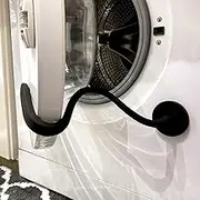 Spidfee Front Load Washer Door Prop, Magnetic Flexible Washer and Dryer Door Support Keep Washer Drying Door Open to Keep Dry - Black