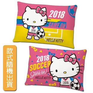 HELLO KITTY 世界足球 單人 雙人 床包 枕頭套 薄被套 涼被 兩用被 兒童午睡枕 枕頭 正式授權 台灣製 紅