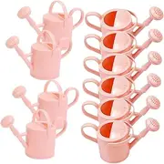 ERINGOGO 10pcs Mini Watering Can Bath Bin Pool Miniature Sprinkler Watering Bath Holder Water Cartoon Bathing Supply Plastic Pink