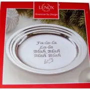 Lenox "Fa La La La La Blah Blah Blah" Silver Tray
