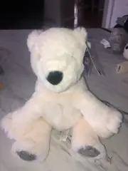 New With Tags Mary Meyer Plush Fab Fuzz Chillin' Polar Bear 13"
