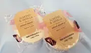 BATH & BODY WORKS ALMOND & VANILLA BATH FIZZY BOMB 4 OZ FIZZ NATURAL LOT 2 NEW