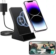 LIZVIE Phone Charger Camera Dock, Wireless Hidden Camera Night Vision Motion Detection/SD Storage/Live View for Indoor/Outdoor Safe.