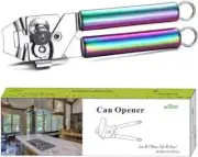 Berglander Can Opener, Stainless Steel Rainbow Handle Can Opener