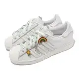 在飛比找遠傳friDay購物優惠-adidas 休閒鞋 Superstar W 白 卡通 粉紫