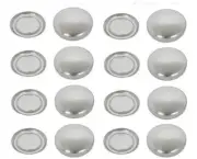 19mm Concave Flatback Buttons - Fabric Flat Backs