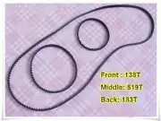 RC Belt Pack 138T & 519T & 186T for 1/10 SAKURA D3 CS Drift Racing Car