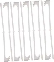 Garneck 10Pcs Car Window Flag Poles Easy Install Clips for Car Flags Durable Support for Trucks and Vehicles Smooth Surface for Safety Height for Holiday Decor