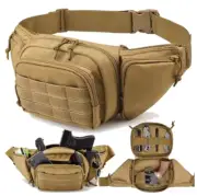 Men Waist Bag Belt Bumbag Waterproof Nylon Molle EDC Fanny Phone Pouch for Hunti