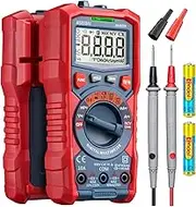 AstroAI Multimeter Tester, TRMS 4000 Counts Volt Meter Auto-Ranging Ohmmeter Digital 1.5v/9v/12v Battery Voltage Tester Measure Voltage Current Resistance Diodes Continuity Capacitance with NCV