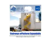 HO Scale Stairways Expandable Set of 2 Building Structure Train Layout