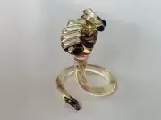 COBRA~Mini Collectible Hand Blown Art Glass Figurine~Handmade Tiny Animal