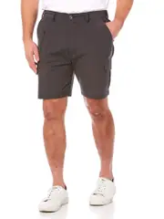 Travel Shorts Charcoal - Elastic Waist
