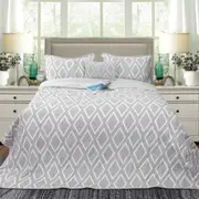 Ramesses Alena 4 Pieces Reversible Ultrasonic And Embossed Micro Flannel Comforter Set