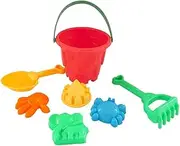 7Pcs/Set Kids Sand Beach Castle Bucket Spade Shovel Rake Model Water Tools Random Color 7pcs