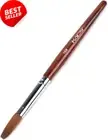 Kolinsky Sable Acrylic Nail Brush, Red Wood Pen, Manicure Tool 16#
