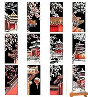 Scratch Bookmark Craft - Christmas Scratch Note Set of 12 | Bookmarks Craft Paper Art Sets for Kids Students Party Bag Fillers
