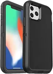 3 in1 for iPhone 15 14 Plus 13 12 11 Pro Max XS Max Belt Clip Heavy Duty Case for iPhone 7 8 Plus,Black Black,for iPhone 12Pro Max