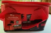 BRAND NEW LIMITED EDITION RED Trader Joes Insulated Mini Tote Bag with tags(DR)